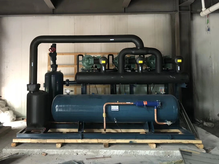 Water-Cooled Screw Compressor Unit - Piping and Valve Configuration